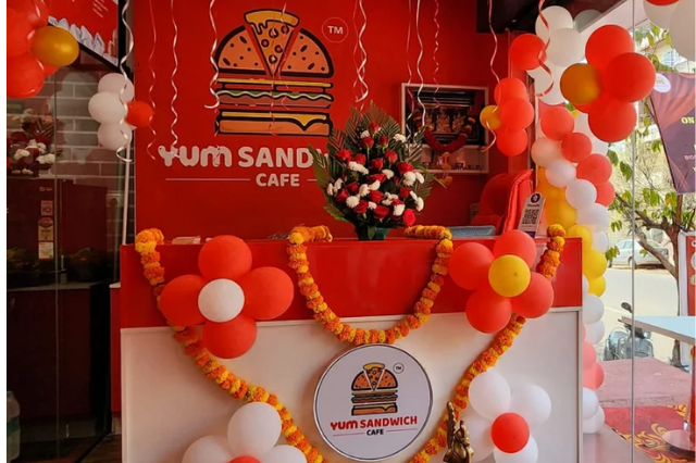 Delicious sandwich at Yum Sandwich cafe